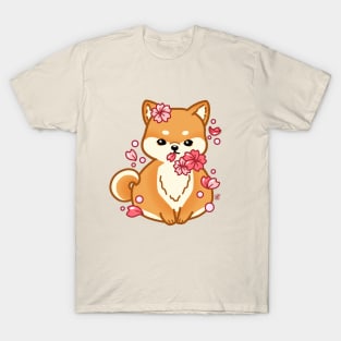 Sakura Shiba Inu Dog T-Shirt